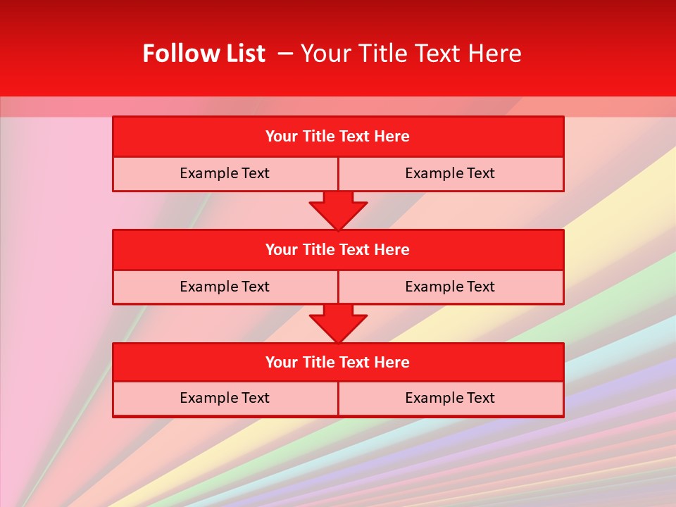 Red Reflection Infinity PowerPoint Template
