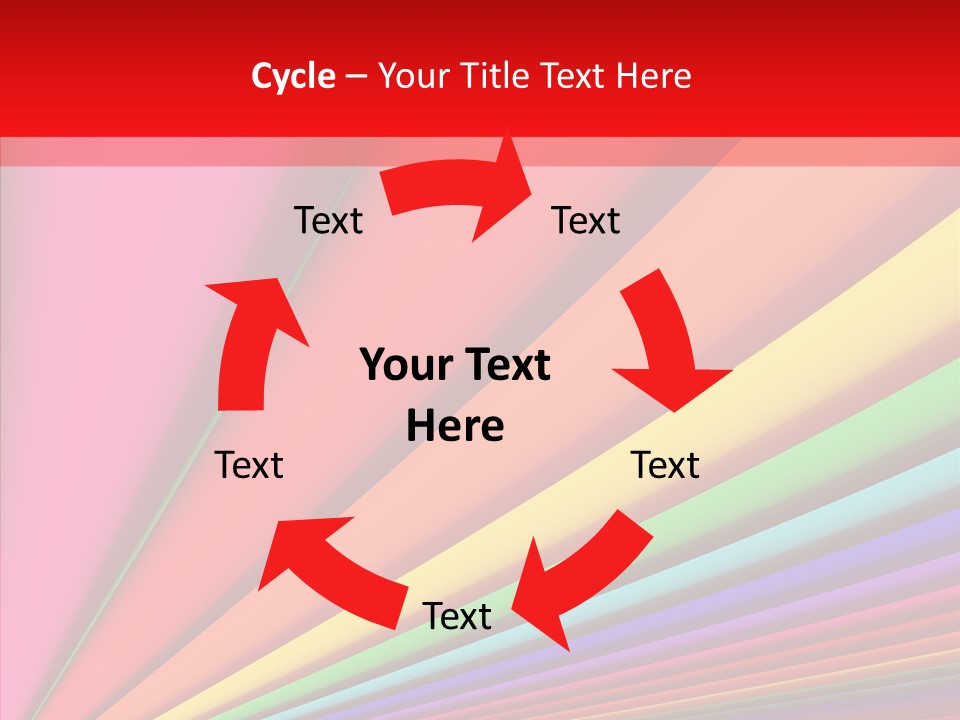 Red Reflection Infinity PowerPoint Template