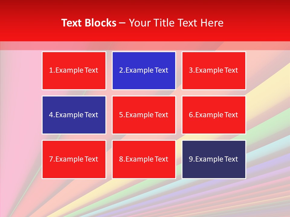 Red Reflection Infinity PowerPoint Template