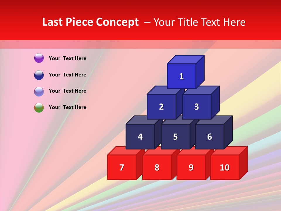 Red Reflection Infinity PowerPoint Template