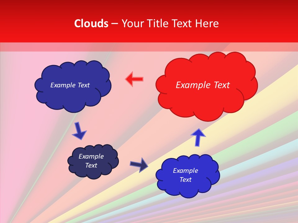 Red Reflection Infinity PowerPoint Template