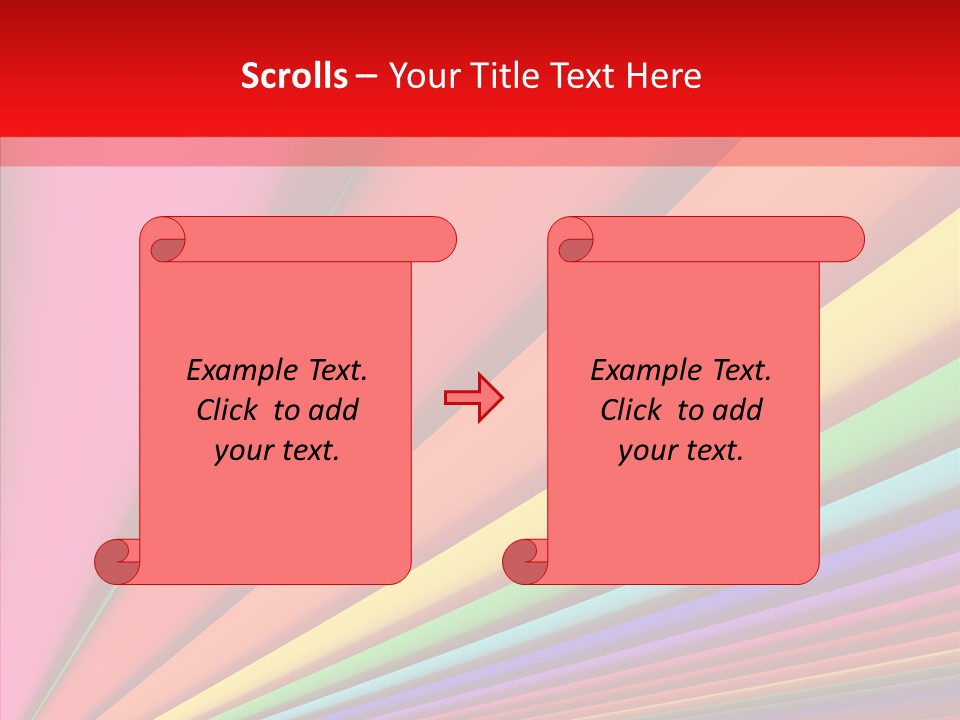 Red Reflection Infinity PowerPoint Template