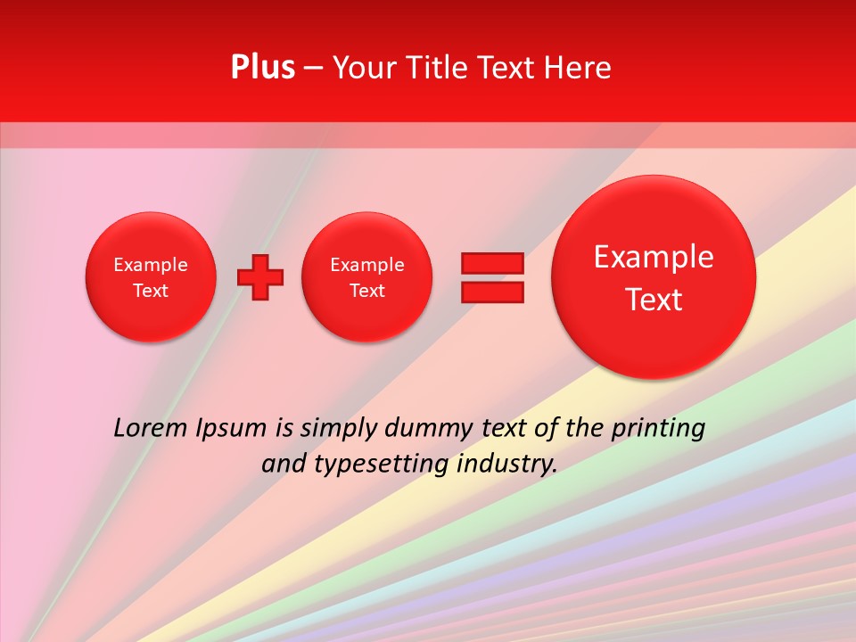 Red Reflection Infinity PowerPoint Template