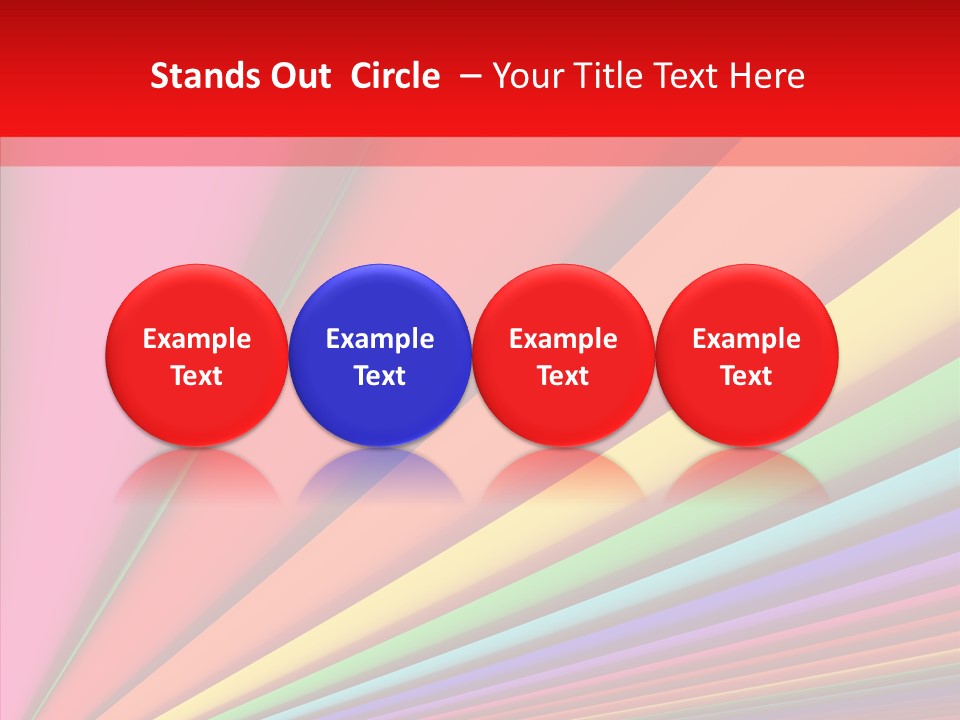 Red Reflection Infinity PowerPoint Template