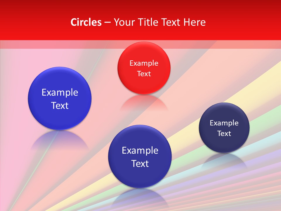 Red Reflection Infinity PowerPoint Template