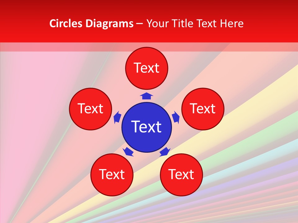 Red Reflection Infinity PowerPoint Template