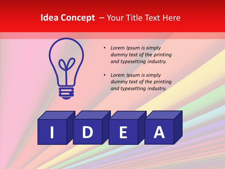 Red Reflection Infinity PowerPoint Template