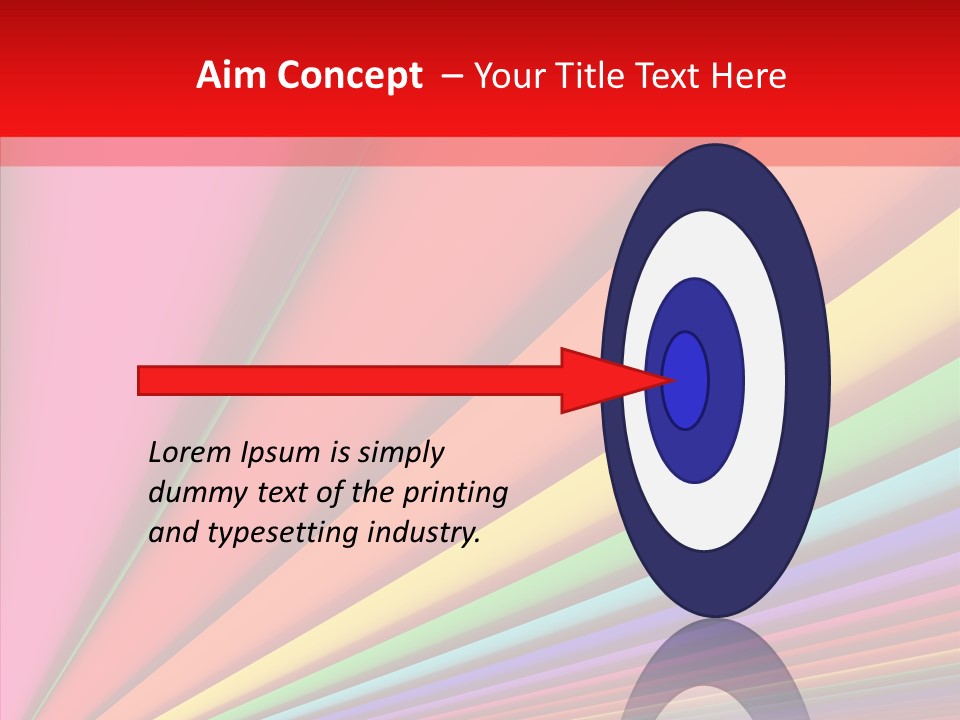 Red Reflection Infinity PowerPoint Template