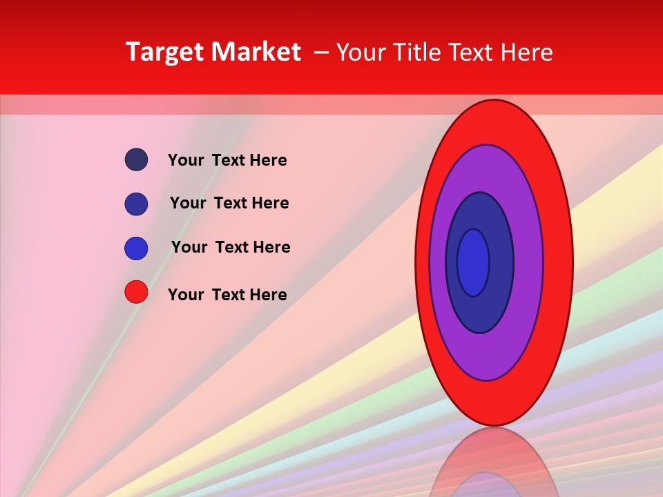 Red Reflection Infinity PowerPoint Template