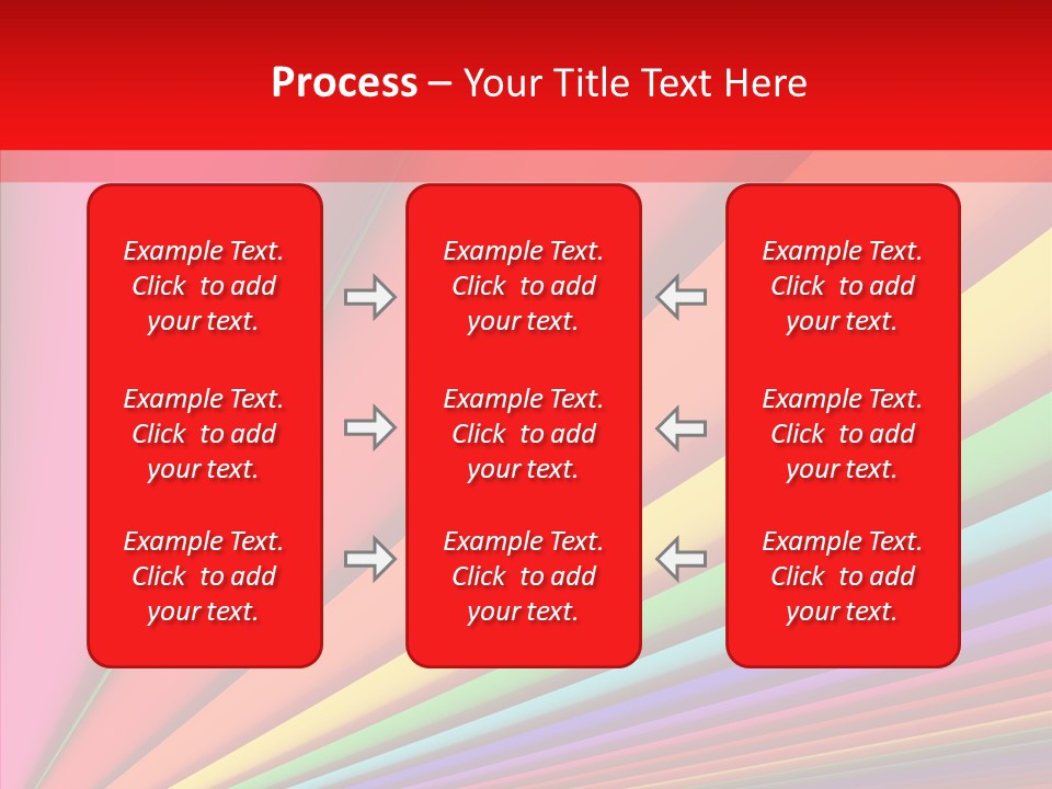Red Reflection Infinity PowerPoint Template