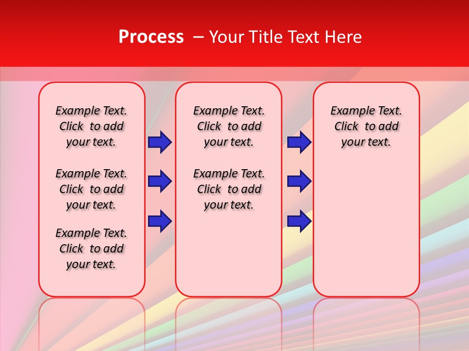 Red Reflection Infinity PowerPoint Template