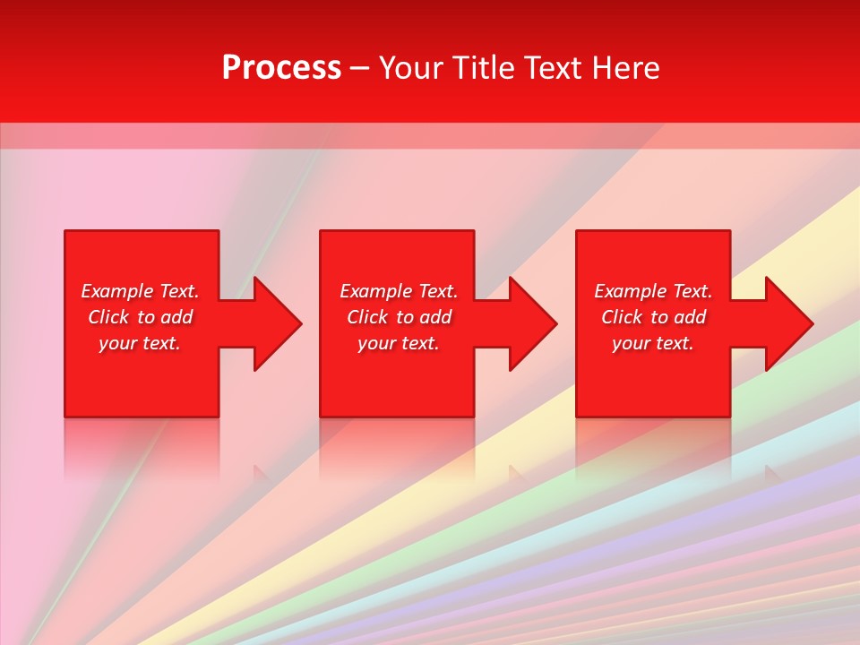 Red Reflection Infinity PowerPoint Template