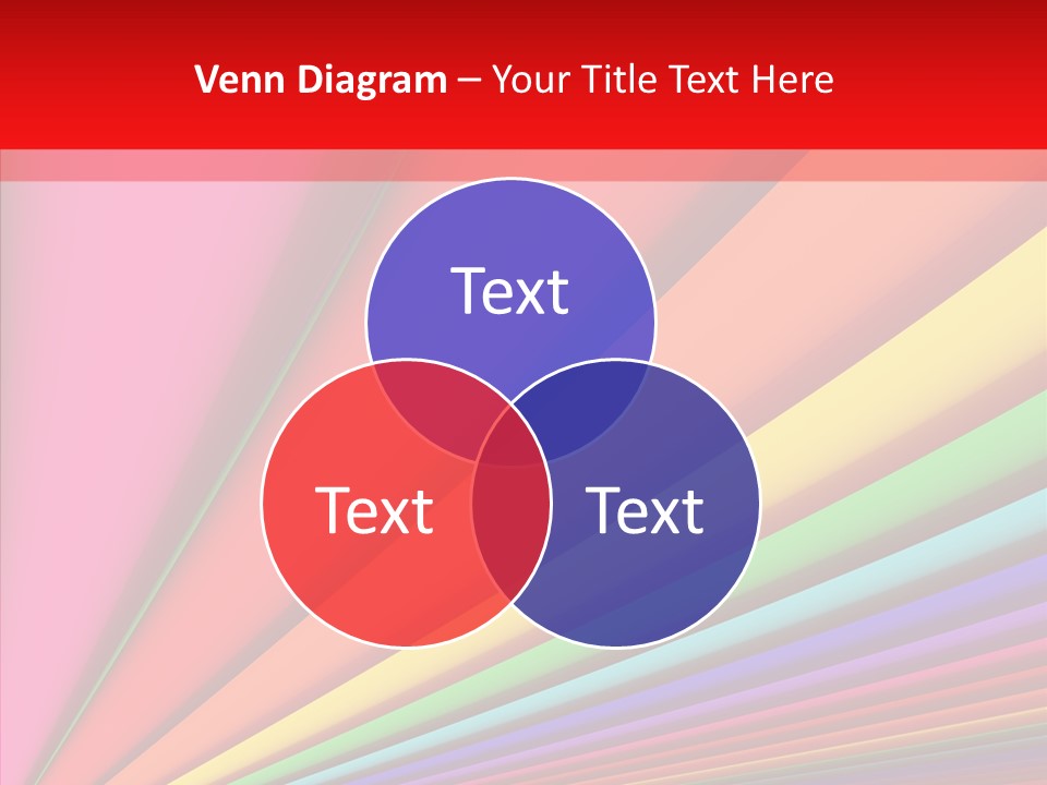 Red Reflection Infinity PowerPoint Template