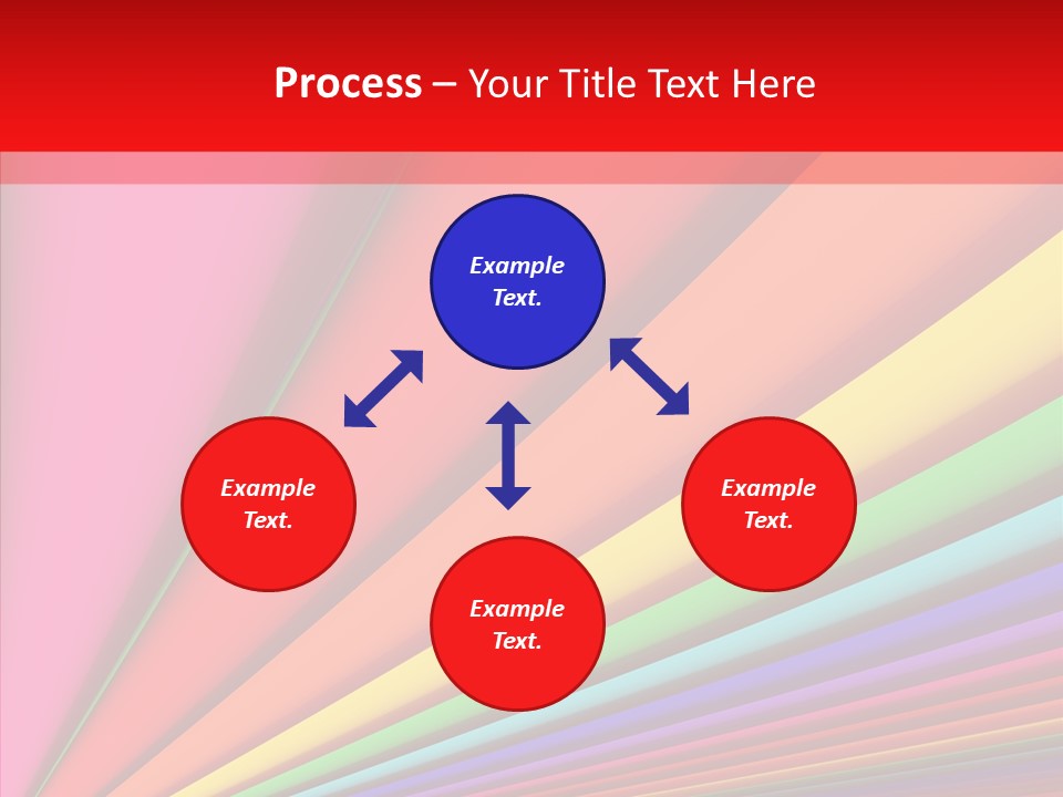Red Reflection Infinity PowerPoint Template