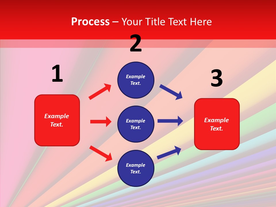 Red Reflection Infinity PowerPoint Template