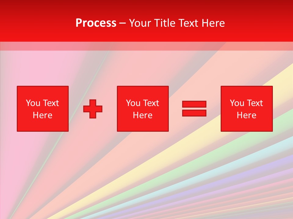 Red Reflection Infinity PowerPoint Template