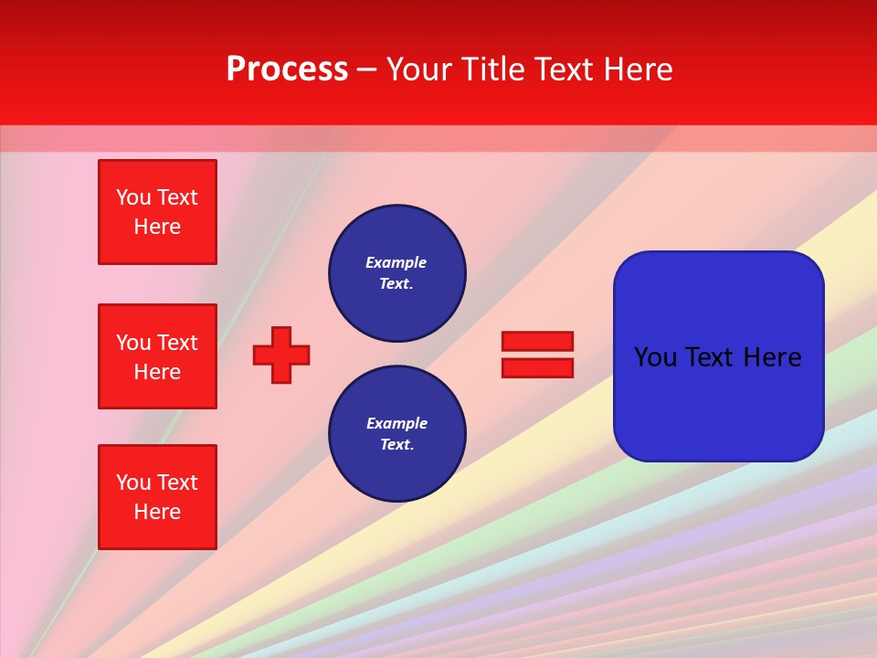 Red Reflection Infinity PowerPoint Template