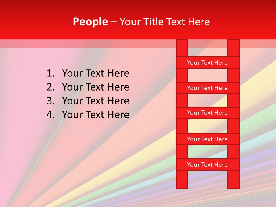 Red Reflection Infinity PowerPoint Template
