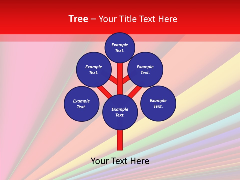 Red Reflection Infinity PowerPoint Template