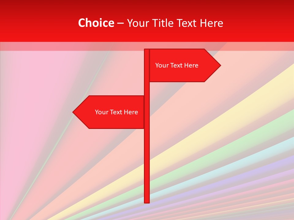 Red Reflection Infinity PowerPoint Template
