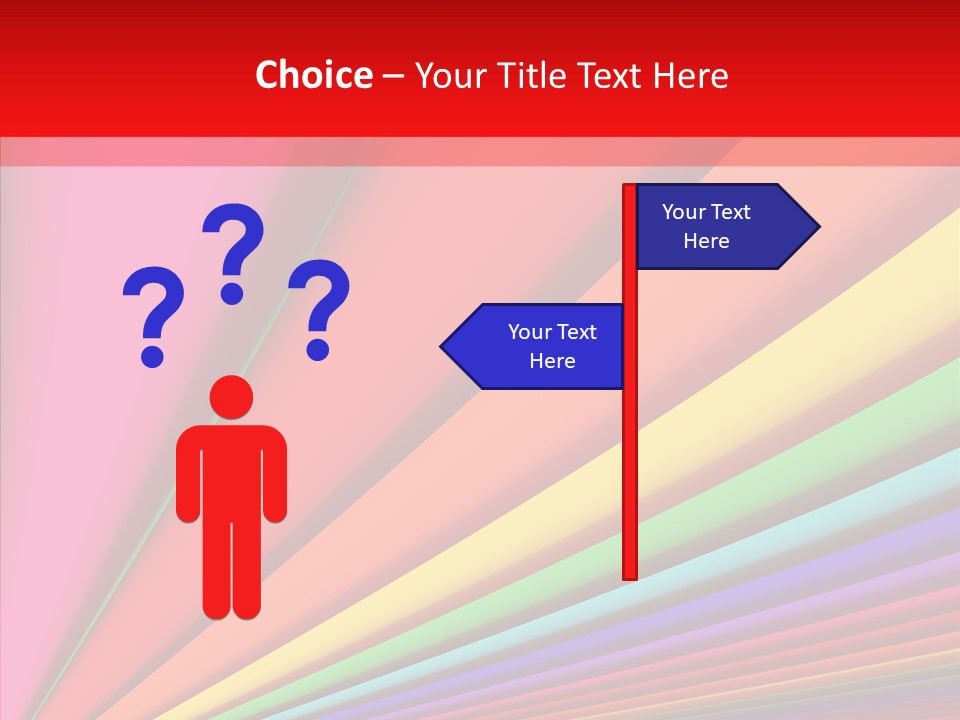 Red Reflection Infinity PowerPoint Template