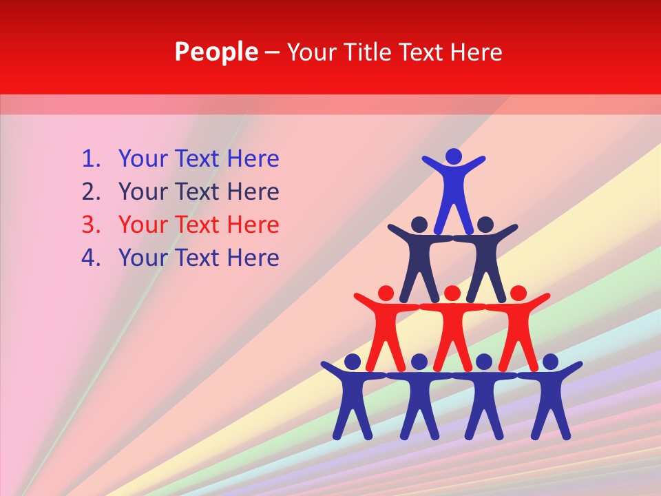 Red Reflection Infinity PowerPoint Template
