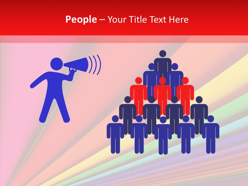 Red Reflection Infinity PowerPoint Template