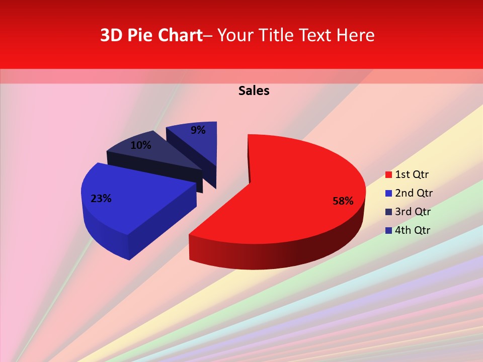 Red Reflection Infinity PowerPoint Template