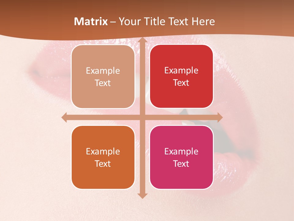 Girls Extreme Face PowerPoint Template