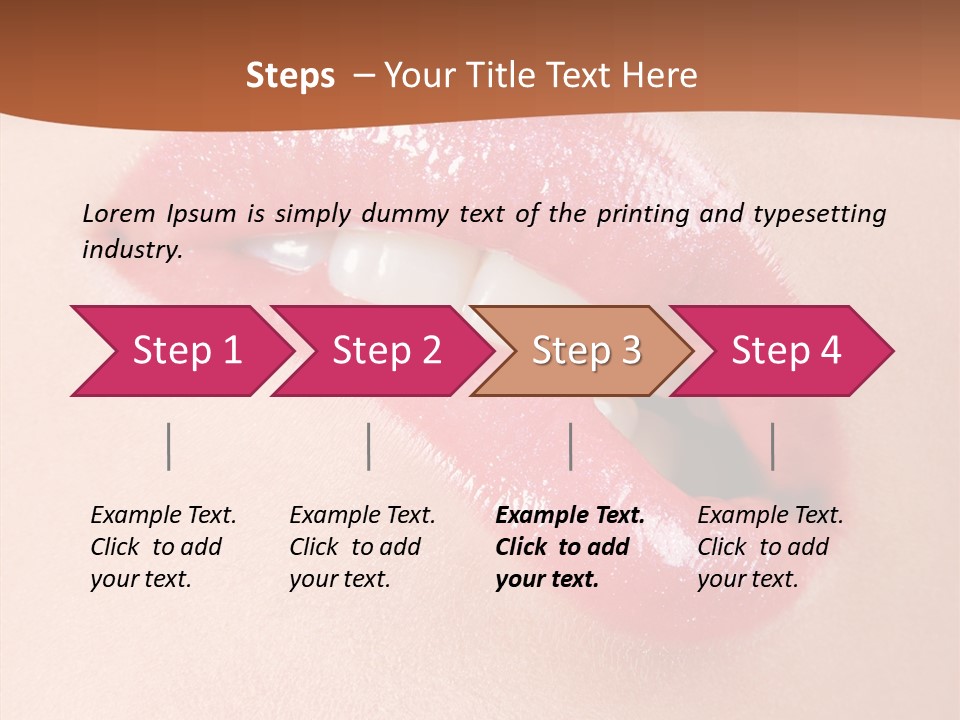 Girls Extreme Face PowerPoint Template
