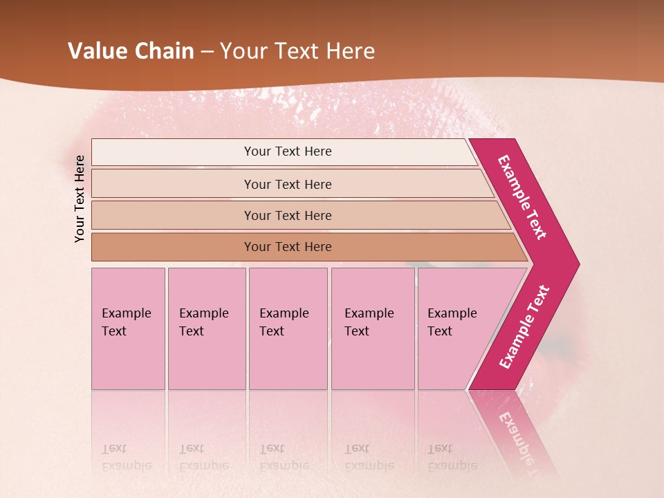 Girls Extreme Face PowerPoint Template