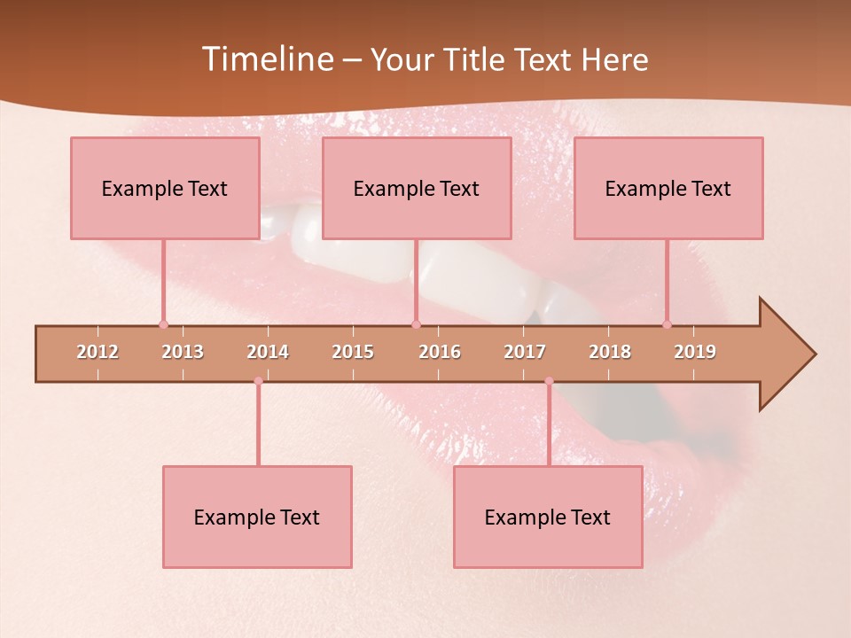 Girls Extreme Face PowerPoint Template