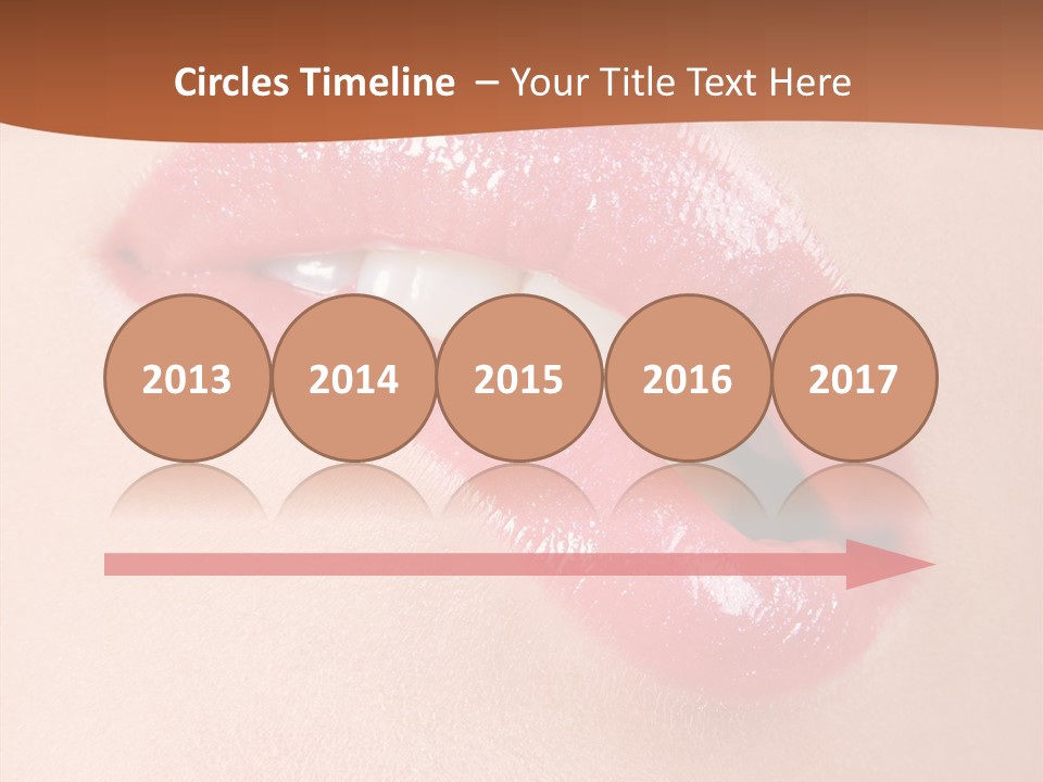 Girls Extreme Face PowerPoint Template