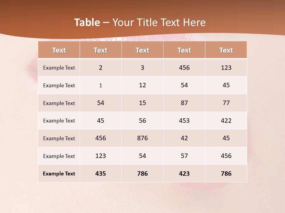 Girls Extreme Face PowerPoint Template