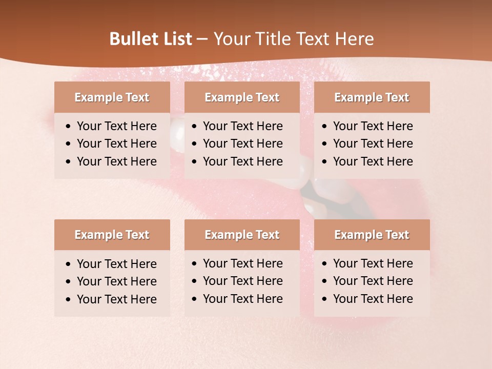 Girls Extreme Face PowerPoint Template