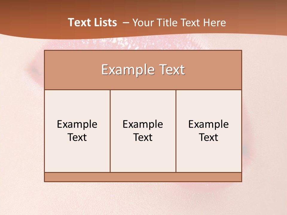 Girls Extreme Face PowerPoint Template