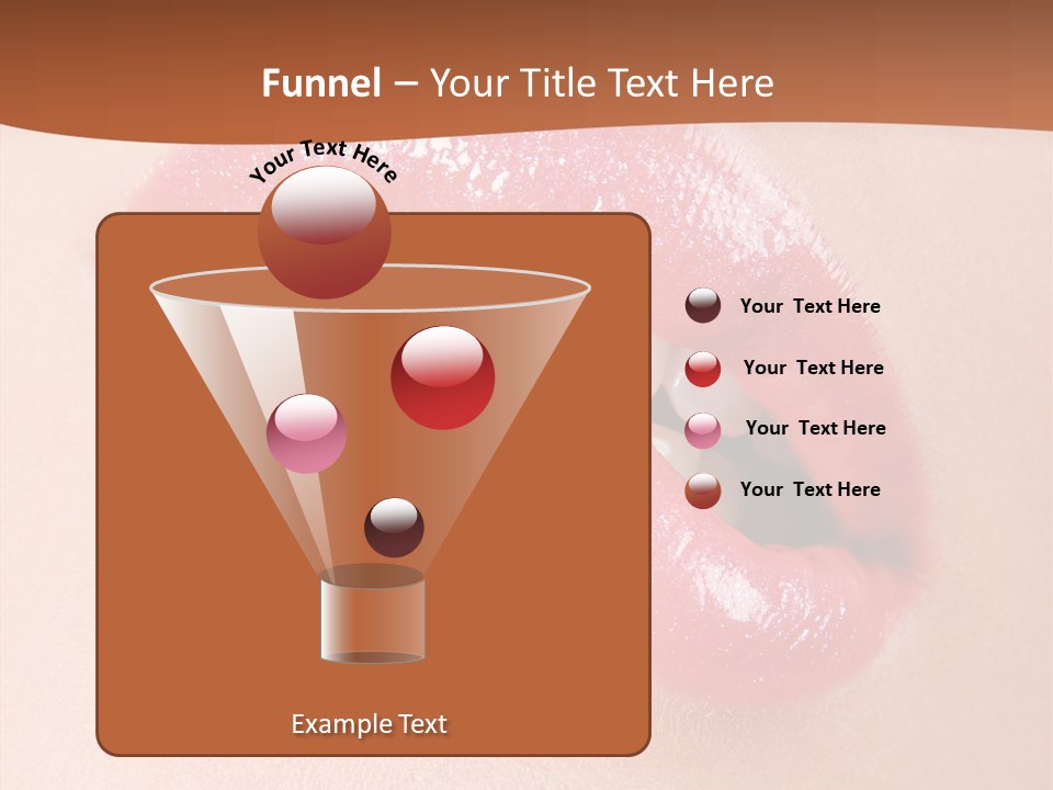 Girls Extreme Face PowerPoint Template