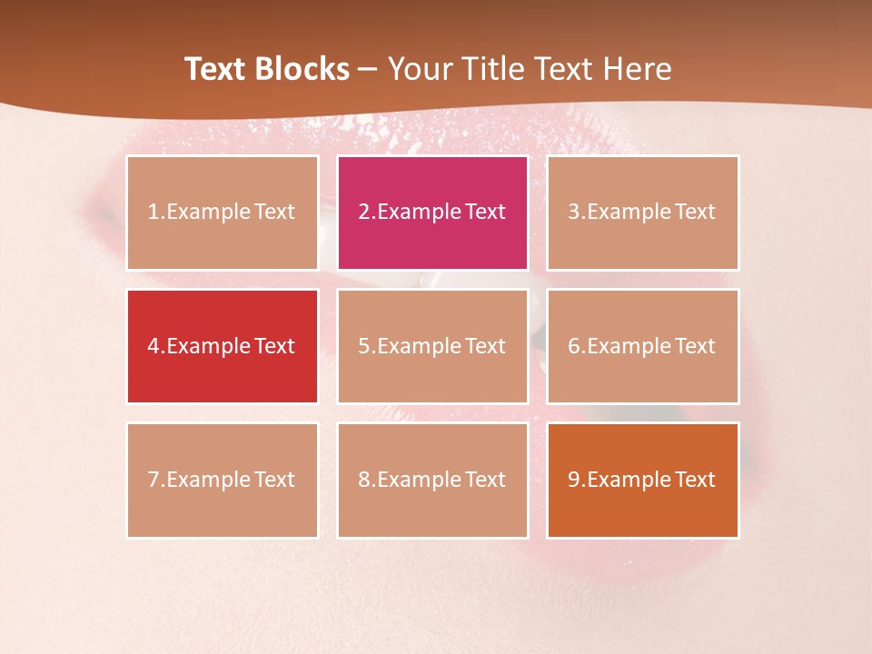 Girls Extreme Face PowerPoint Template