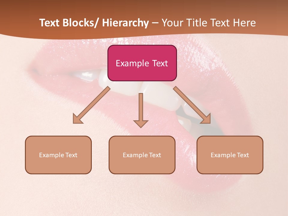 Girls Extreme Face PowerPoint Template