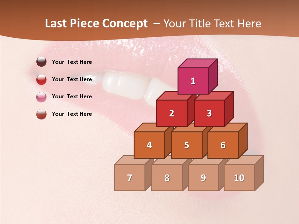 Girls Extreme Face PowerPoint Template