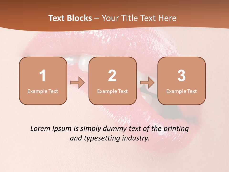 Girls Extreme Face PowerPoint Template