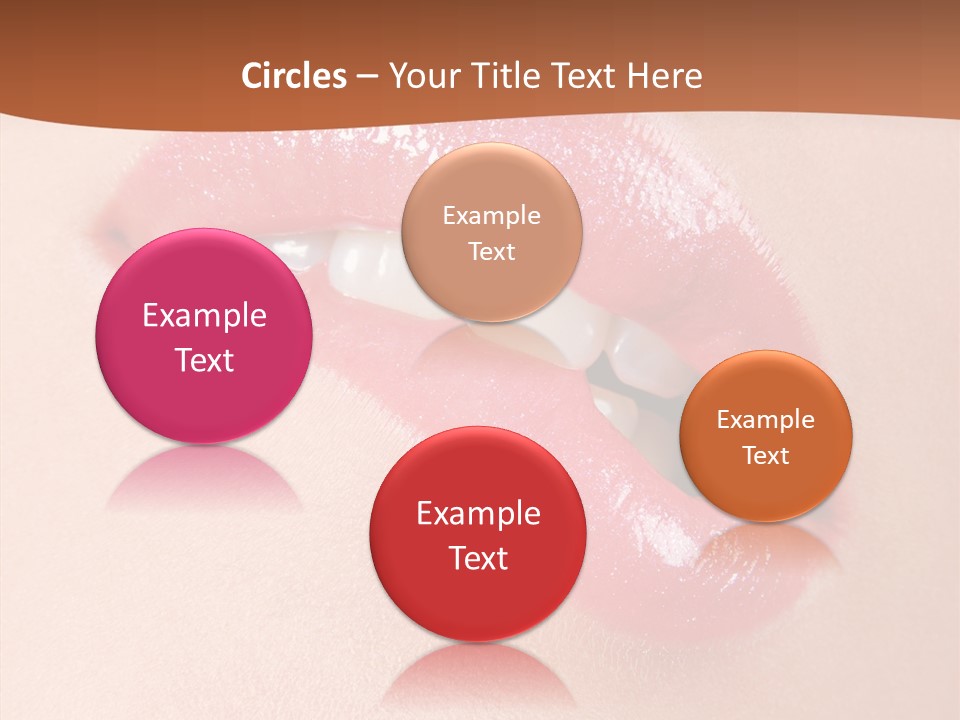 Girls Extreme Face PowerPoint Template