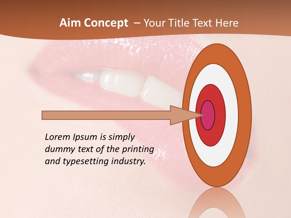 Girls Extreme Face PowerPoint Template