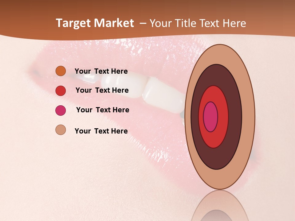 Girls Extreme Face PowerPoint Template