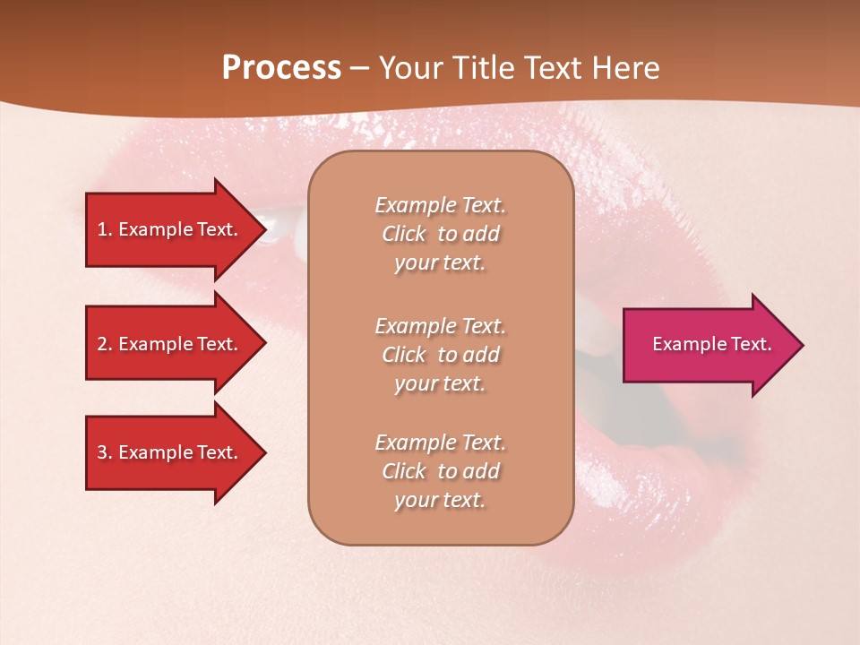 Girls Extreme Face PowerPoint Template