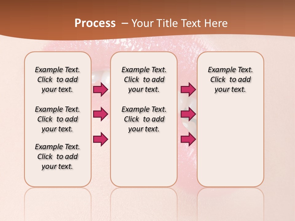 Girls Extreme Face PowerPoint Template