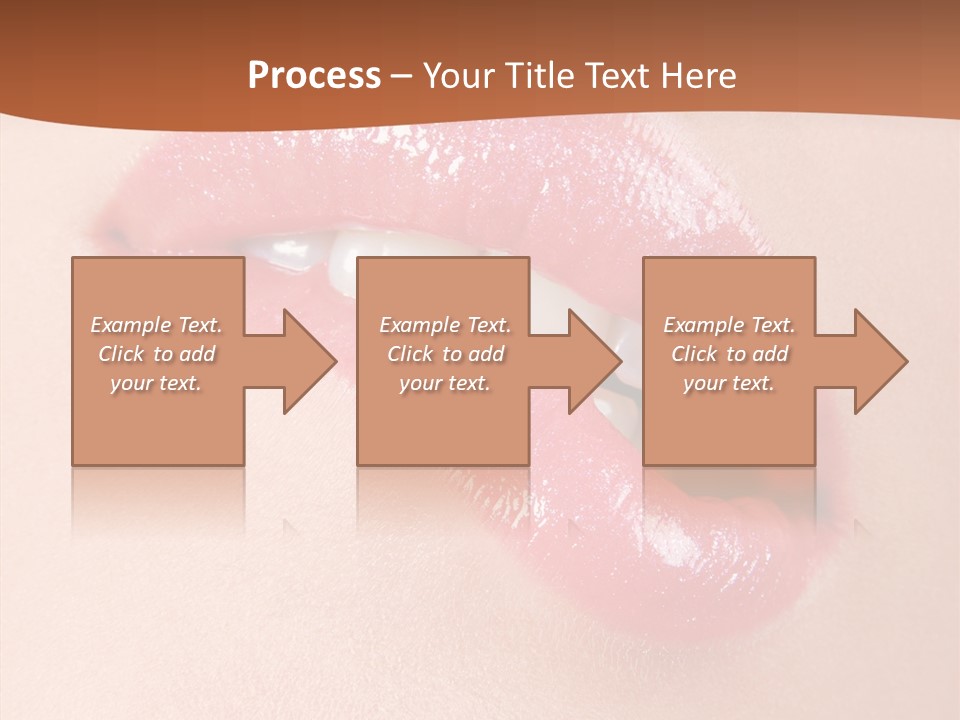 Girls Extreme Face PowerPoint Template