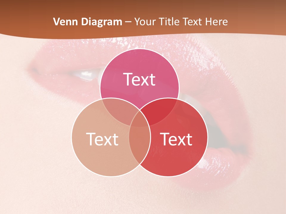 Girls Extreme Face PowerPoint Template