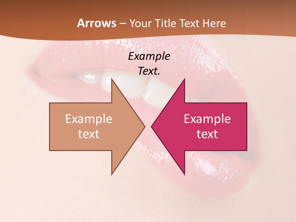 Girls Extreme Face PowerPoint Template