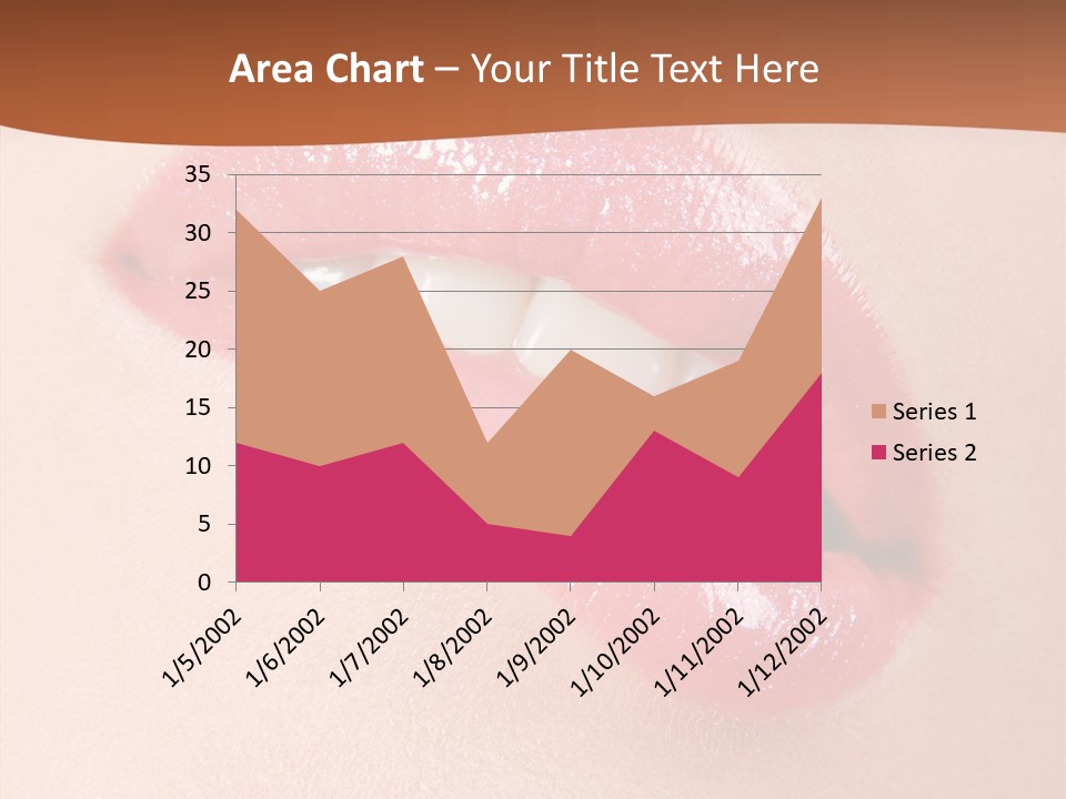 Girls Extreme Face PowerPoint Template